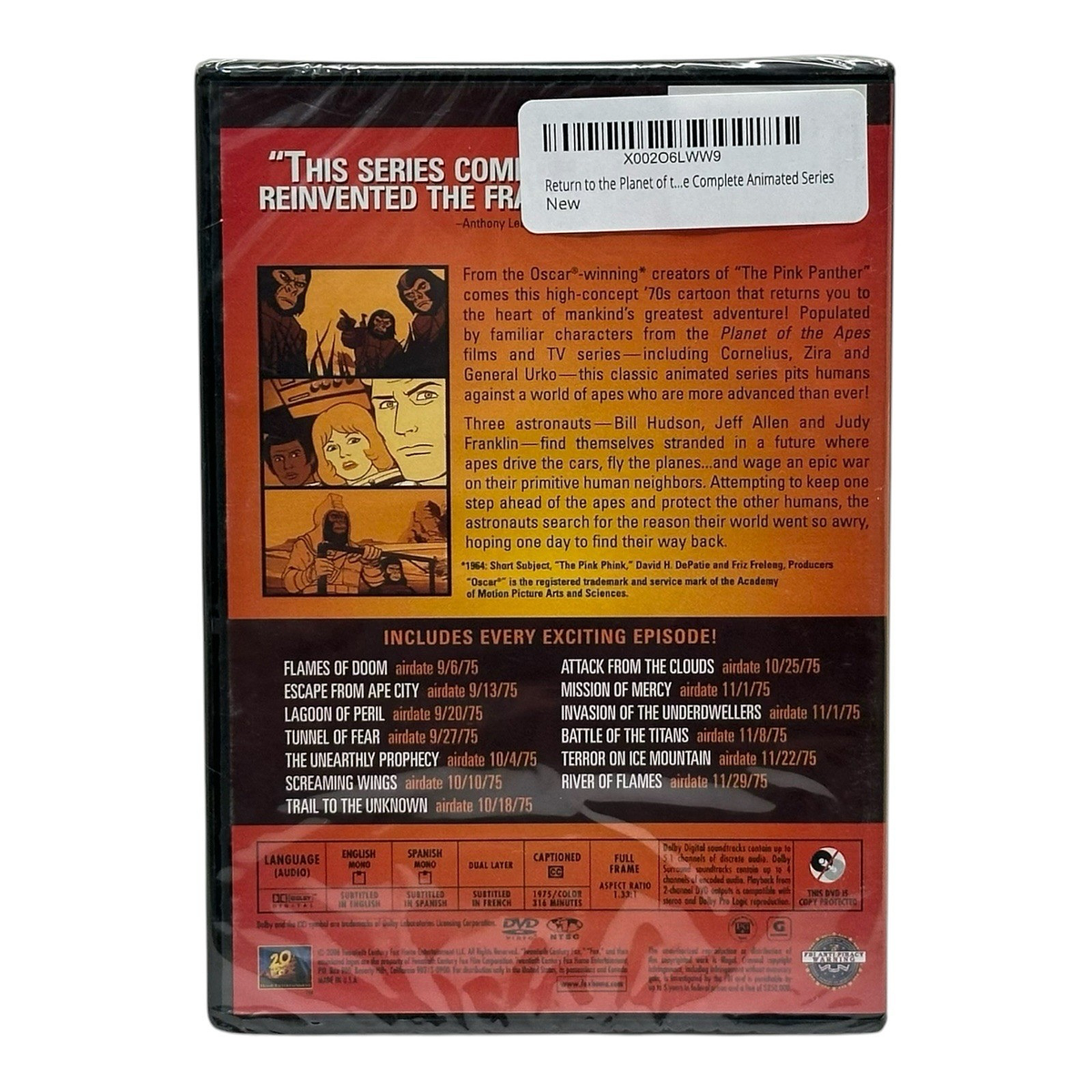 Return to the Planet of the Apes (DVD, 2006, 2-Disc Set) for sale