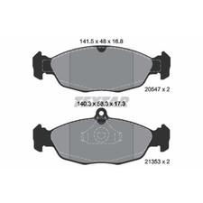 TEXTAR Bremsbeläge vorne für Opel Corsa B Astra F CC Daewoo Lanos