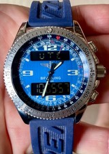 Stainless Steel Breitling Professional B1 B-1 A68062 Blue Dial 43mm