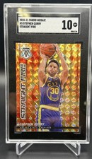 2020 Panini Mosaic Straight Fire Stephen Curry 5 Golden State Warriors Sgc 10