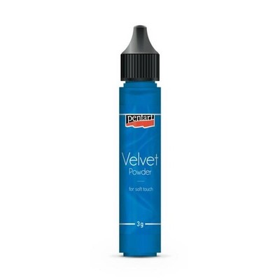 PENTART - Samtpuder - Velvet powder - 30ml, blau
