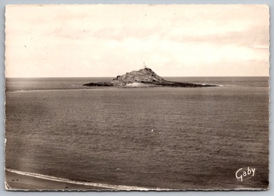 Sables-d'Or-les-Pins RPPC Ilot Saint-Michel France Real Photo Postcard c.1958