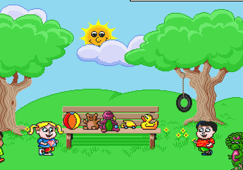 Barney Hide And Seek - Sega Genesis Game - Picture 2 of 7