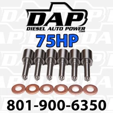 ( 6 ) 75HP NOZZLES FITS DODGE RAM CUMMINS DIESEL 1998-2002 injectors VP44  75 HP