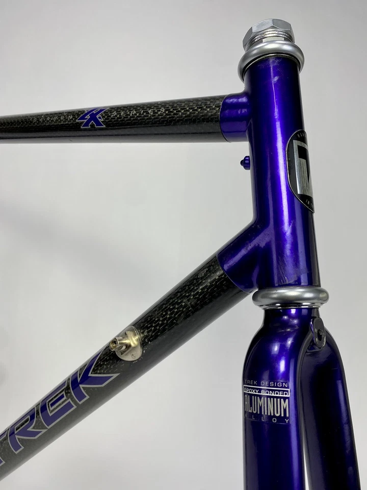 1995 Trek 2100 Frame Set 57cm Purple USA Carbon Fiber Road Composite Vintage - Image 2 of 4