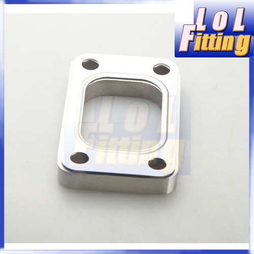 Stainless Steel Exhaust Flange & Gasket Kit For T3 T3/T4 T04E Turbo Manifold - Foto 4 di 4