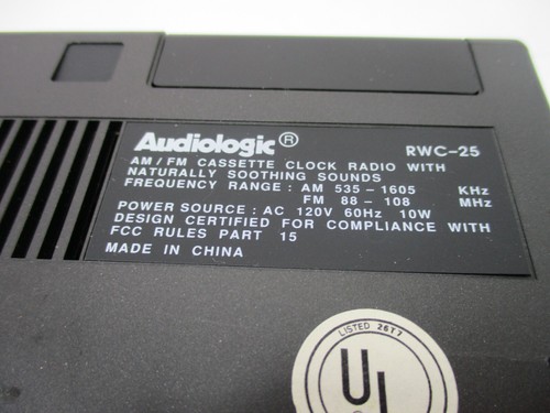 Audiologic RWC-25 The Sound Sleeper Alarm Clock Rare Vintage *Read* - Picture 7 of 8