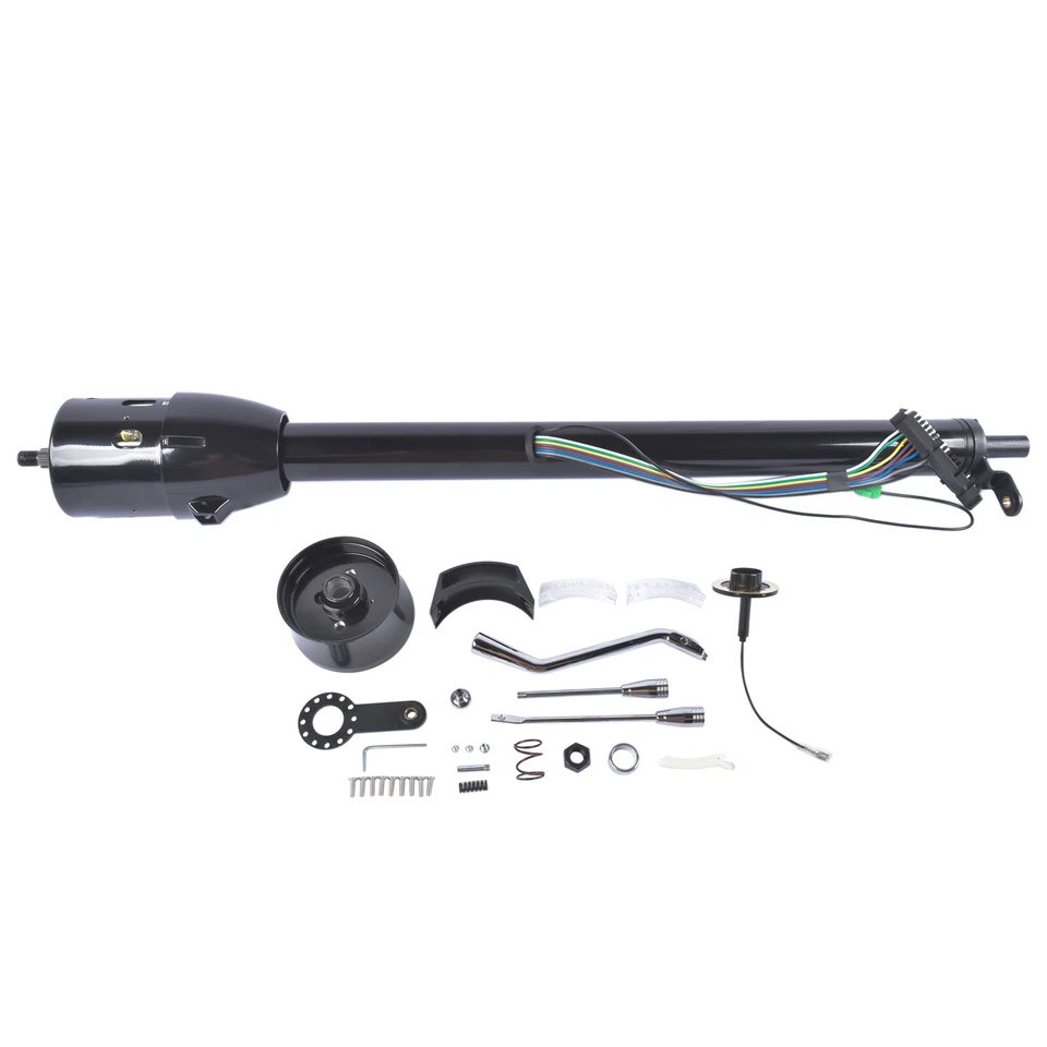 1967-79 Ford F100 Truck 33" Tilt Steering Column No Key Col Shift F250 390 Black - Image 1 of 4