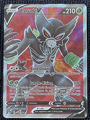 Zarude V 167/185 Full Art Vivid Voltage Holo Rare Pokemon Card Near Mi