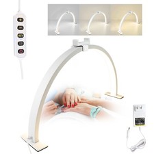 Half Moon LED Light for Nail Tech 39W 3360 Lumen Nail Desk Lamp 2700K-6500K LED