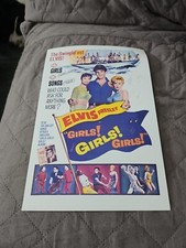 Elvis Presley-Replica Poster "The Girs Girls Girls"-size 29x19.5cm