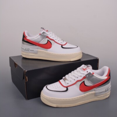 Nike Air Force 1 Shadow 'Weiß Silber Rot' FN6335-100