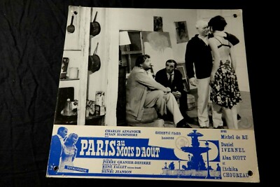 aznavour Paris im August Foto Kino selten 1969 Lobby Card
