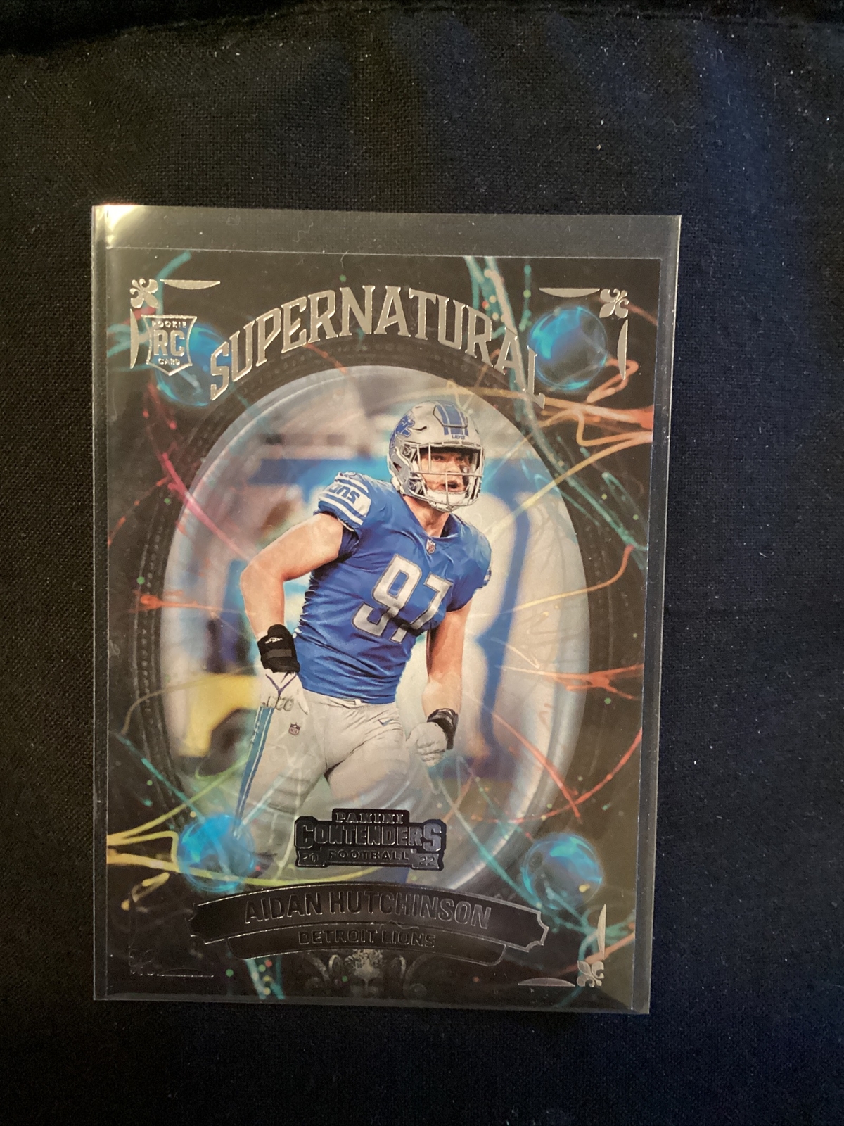2022 PANINI CONTENDERS SUPERNATURAL AIDAN HUTCHINSON #SN-AHU Detroit Lions. Jt2