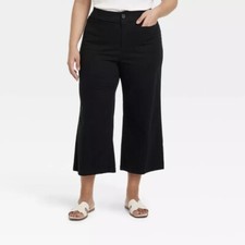 High-Rise Cropped Wide Leg Pants - Ava Viv, NWT Plus Size 22