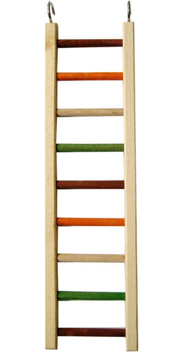 A&E Cage Company Wooden Hanging Ladder 20" Bird Cage Ladder, Parrot Ladder