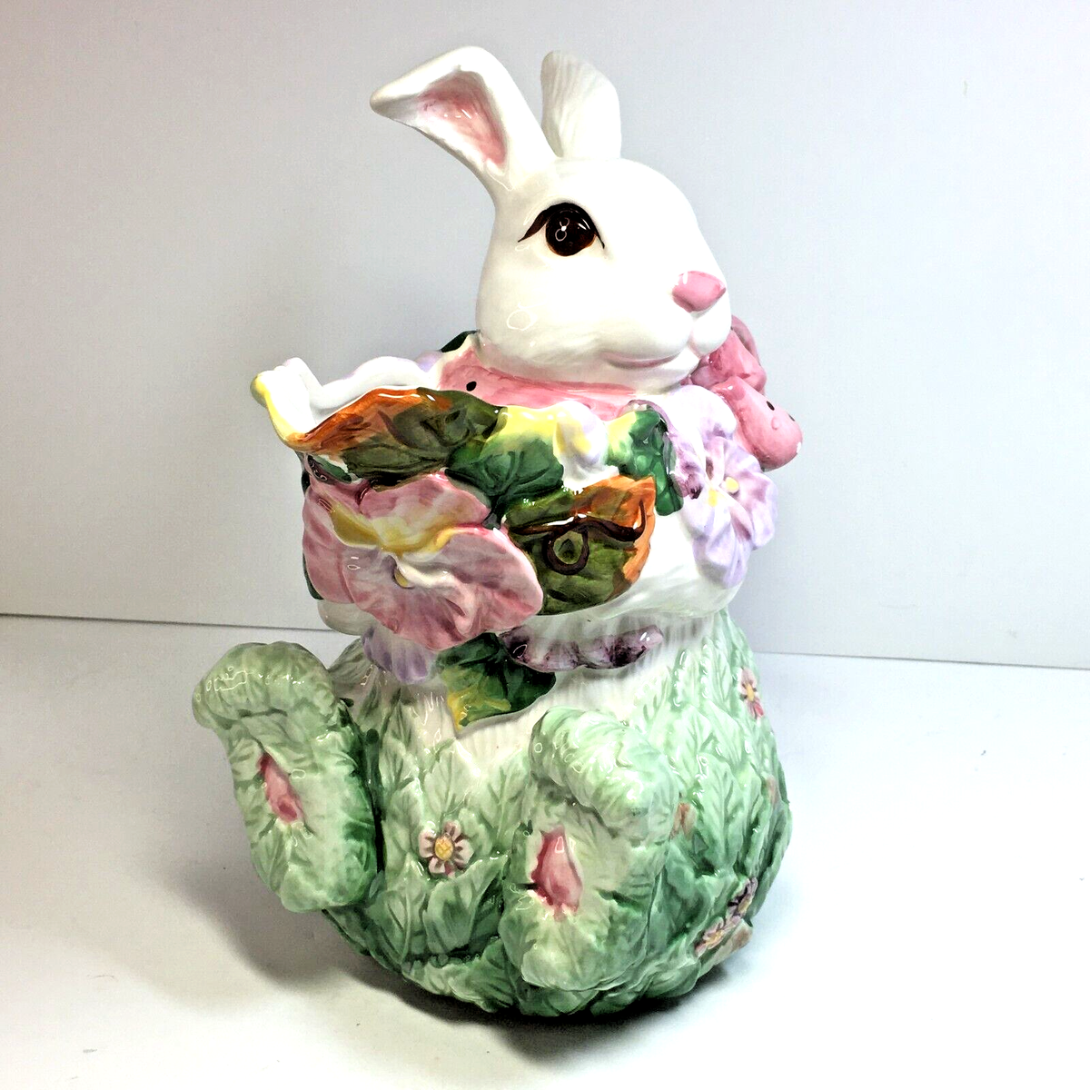 Corner Ruby Bunny Pitcher by The Bunny Collection - Easter Decor