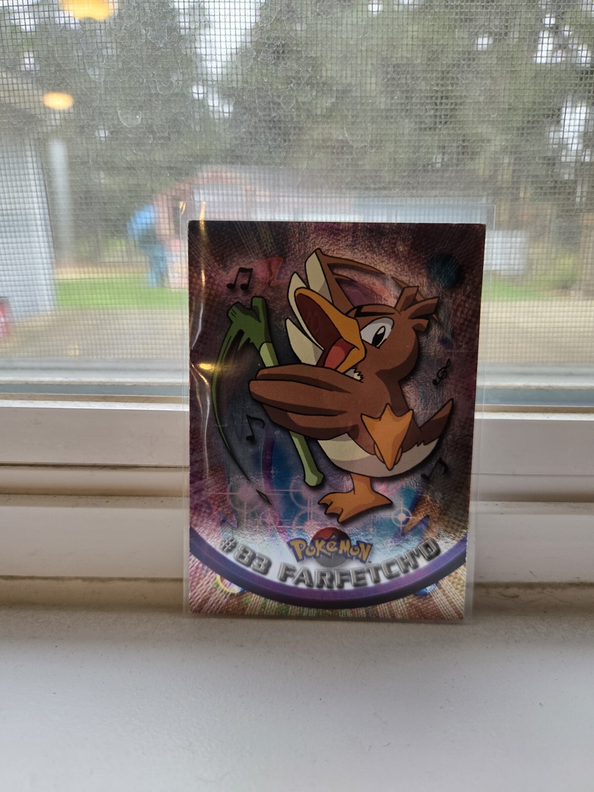 LP Farfetch'd #83 - BLUE LOGO - Topps TV Animation Series 1 - POKEMON CARD