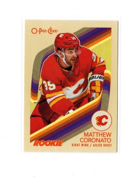 Matthew Coronato 2023-2024 O-Pee-Chee Retro Rookie #575 Calgary Flames RC