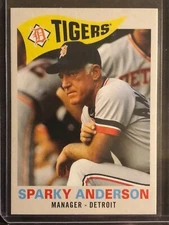 2020 Topps Throwback Thursday TBT #222 Sparky Anderson Detroit Tigers