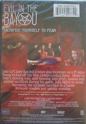 Evil In The Bayou: Sacrifice Yourself To Fear (DVD, 2003