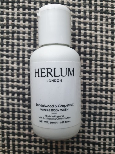 2x Herlum London Sandalwood & Grapefruit Hand & Body Wash 100ml (50×2) Brand New - Picture 4 of 4