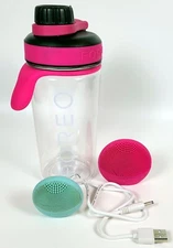 Lot of 2 FOREO LUNA Mini Facial Cleansing Devices w/Power Cord Plus Water Bottle