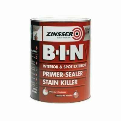 Original!. Zinsser - B.I.N Grundierung / Versiegelung Fleckenvernichter Farbe 1 L . Neu
