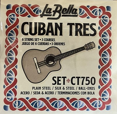 Cuban Tres Strings, CT750, La Bella Set De Cuerdas Para El Tres Cubano