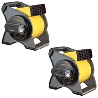 Stanley 3 Speed High Velocity Durable Utility Blower Fan W/ 2 Outlets (2 Pack) on sale Stanley 3 Speed High Velocity Durable Utility Blower Fan W/ 2 Outlets (2 Pack) on sale