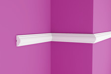 Baguettes en stuc ELHARE Baguettes de finition décoratives pour mur FB10 blan...