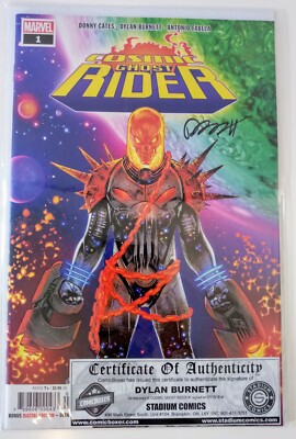 Cosmic Ghost Rider #1 signed by Dylan Burnett | Marvel Comics Donny Cates Fabela