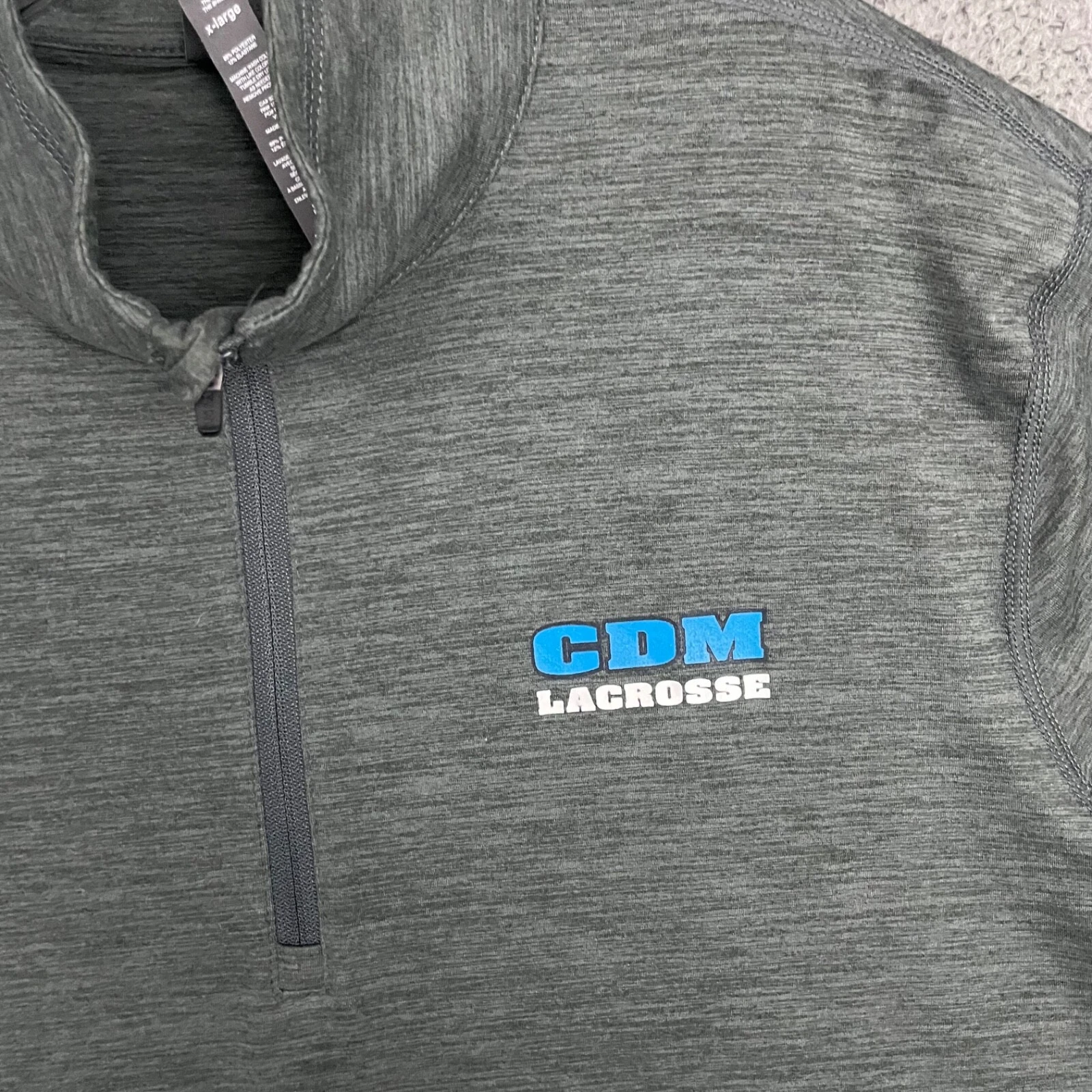 vuori pullover ease performance half zip 2.0 logo long sleeve dad shirt