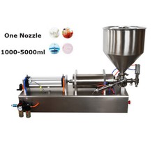 One Nozzle Paste Liquid Fill Machine Piston Filler Bottle Seal Pack 1000-5000ml