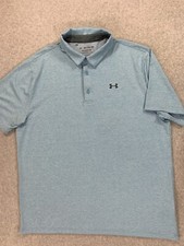 Under Armour Playoff Short Sleeve Polo Shirt Men's XXL Blue