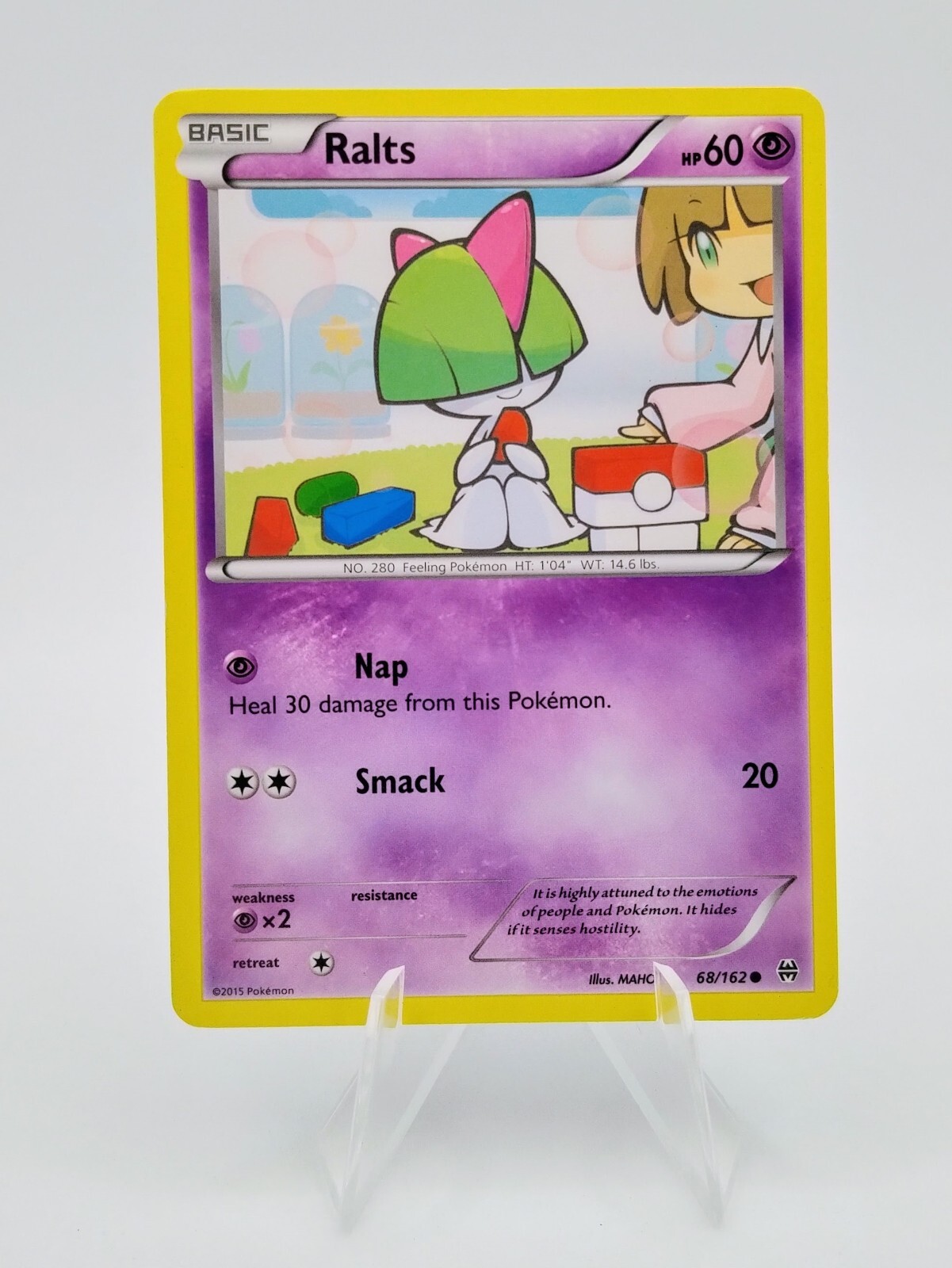 Ralts 68/162 XY BREAKthrough 2015 Pokemon Card