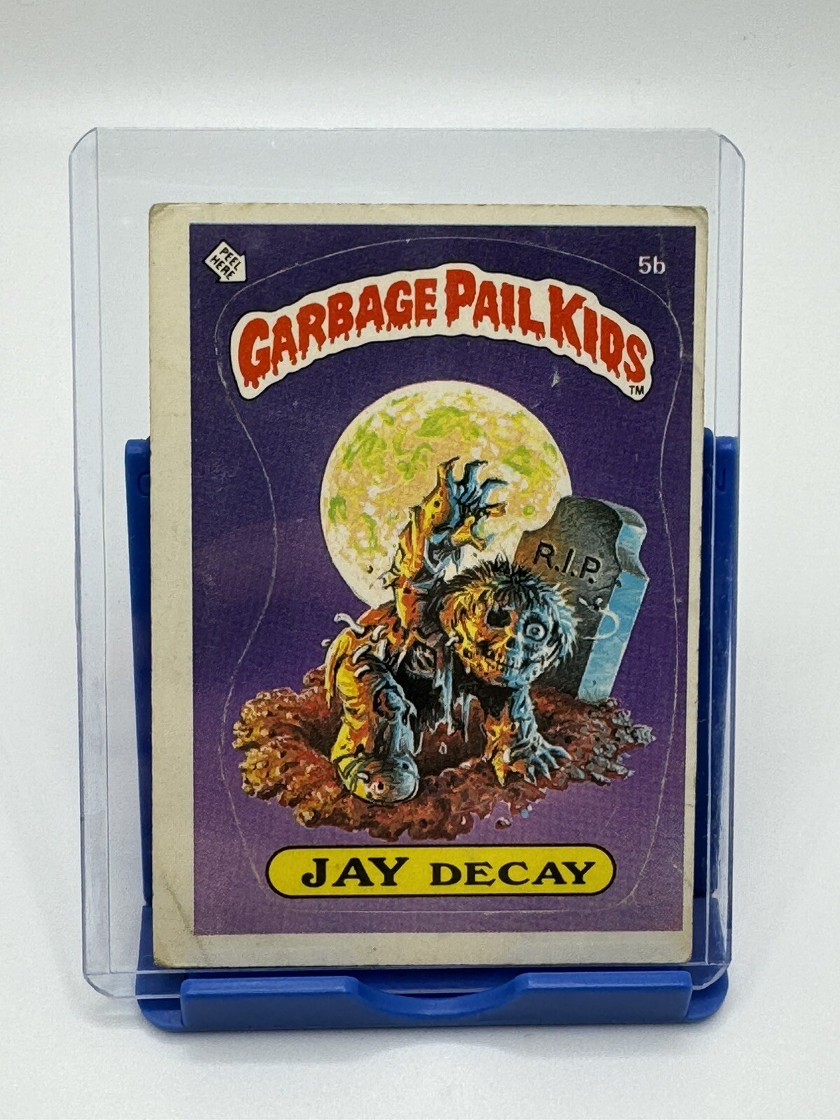 5B JAY DECAY CHECKLIST OS1 MATTE GPK 1985 TOPPS GARBAGE PAIL KIDS SERIES 1 US