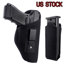 Tactical IWB Soft Neoprene Gun Holster Concealed Carry and Single Magazine Pouch