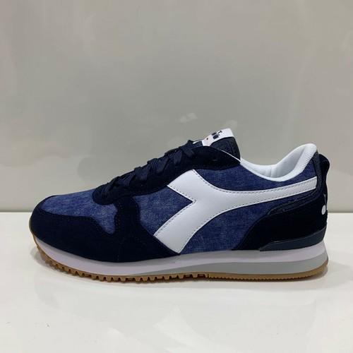 Scarpe Diadora Olimpya Blu Jeans uomo casual Sneakers Blu tela suede RetRò  | eBay