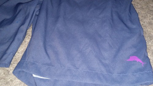 Men's Tommy Bahamas Swimming Trunks Shorts Size XXL Color Blue Purple Logo... - Picture 2 of 4