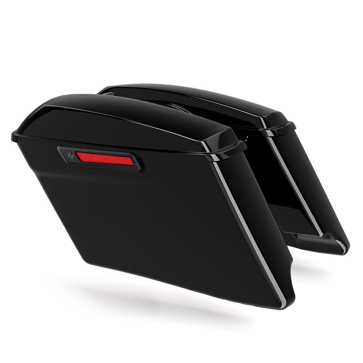 Borse Laterali Estese da 4 Pollici per Moto Harley Touring CVO Road King Road Glide Electra Glide 2014-2024, Borse Laterali per Bagagli da Baule  201355758