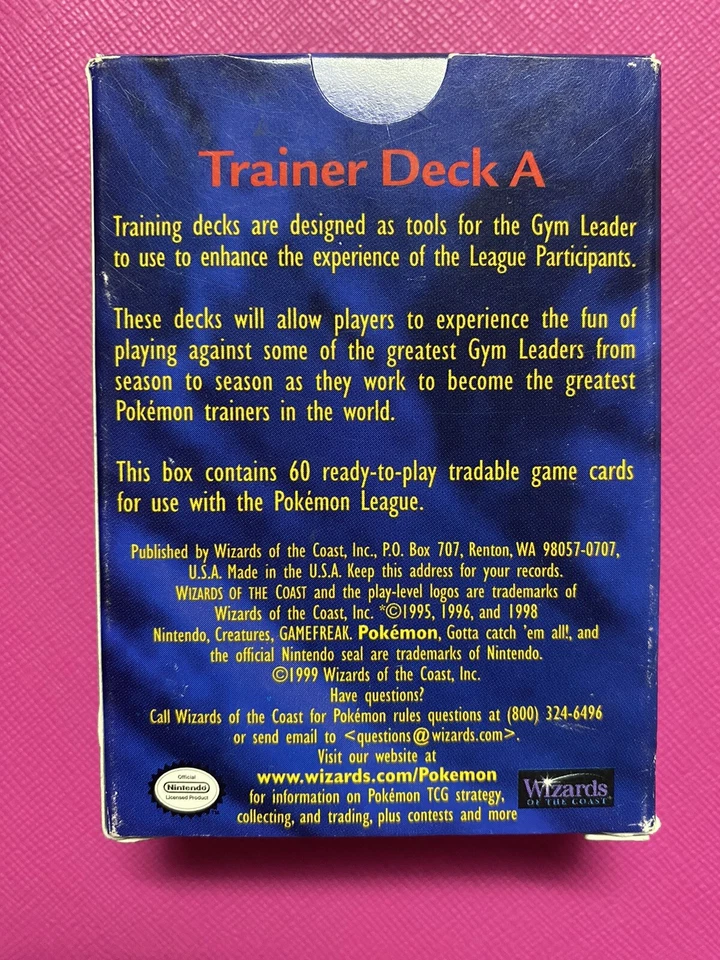 1999 Pokemon Trainer Deck A Box Brock’s Deck OPENED NO CARDS - Image 2 of 4