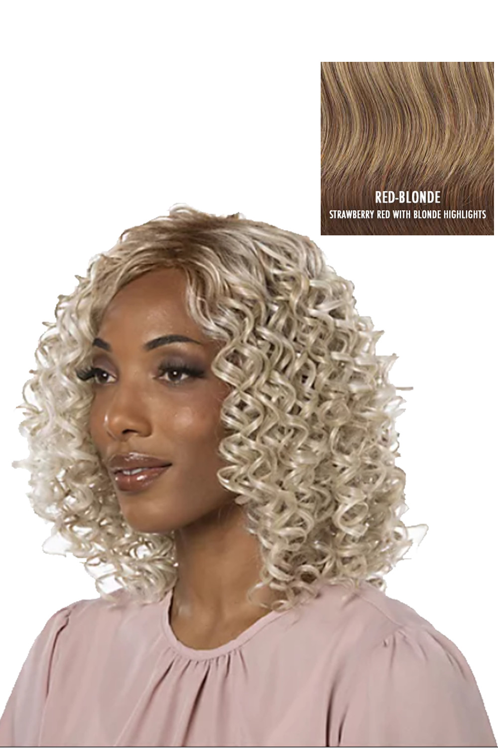 Синтетический парик Toni Brattin с текстурированными локонами, поддающийся термической обработке, Красный Bld Plus