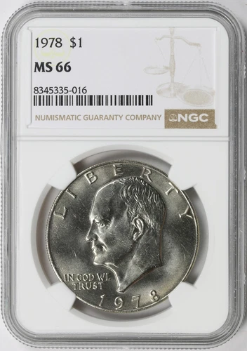 1978 $1 Eisenhower Dollar NGC MS66