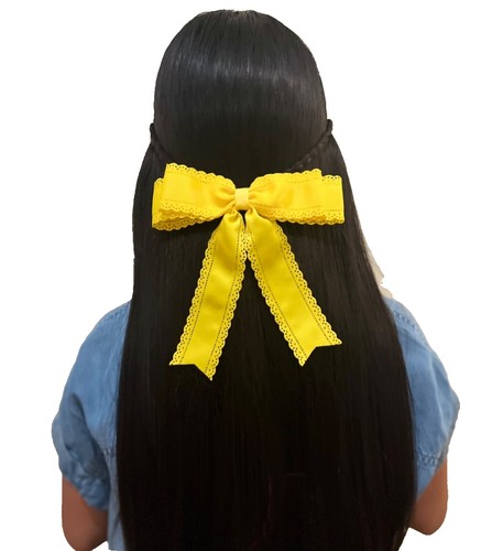 COACH Pave Pavé Bow Barrette hair clip Yellow Bow NEW | eBay