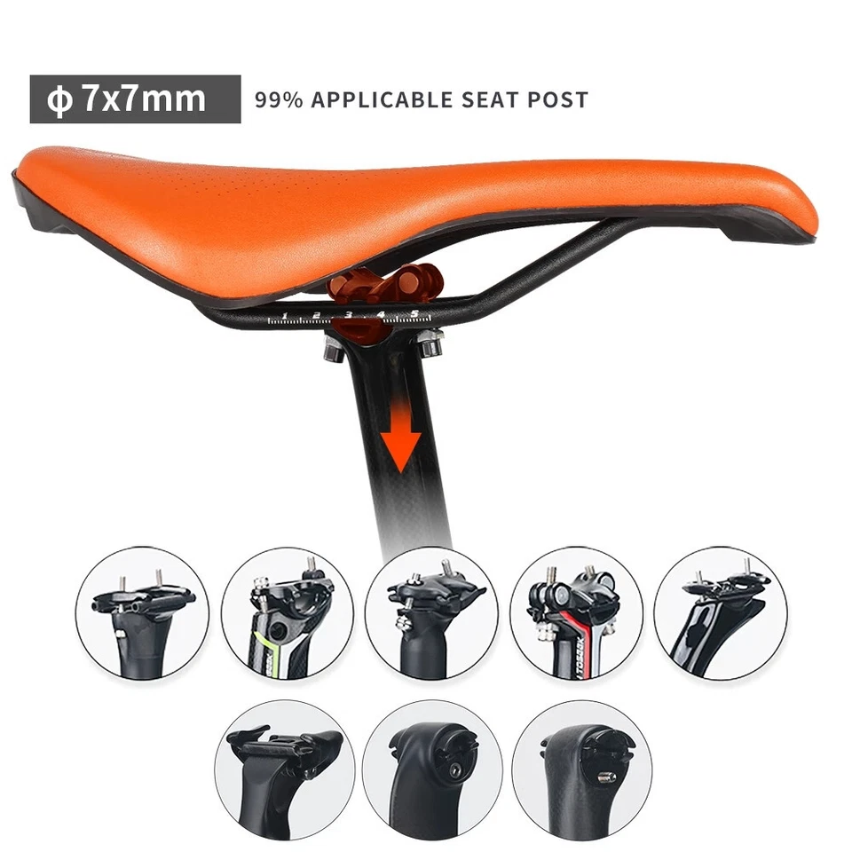 Lo último TOSEEK Sillín de asiento de bicicleta MTB Sillines de bicicleta de carretera Bicicleta de montaña Sillín de carreras Foto 4 de 4