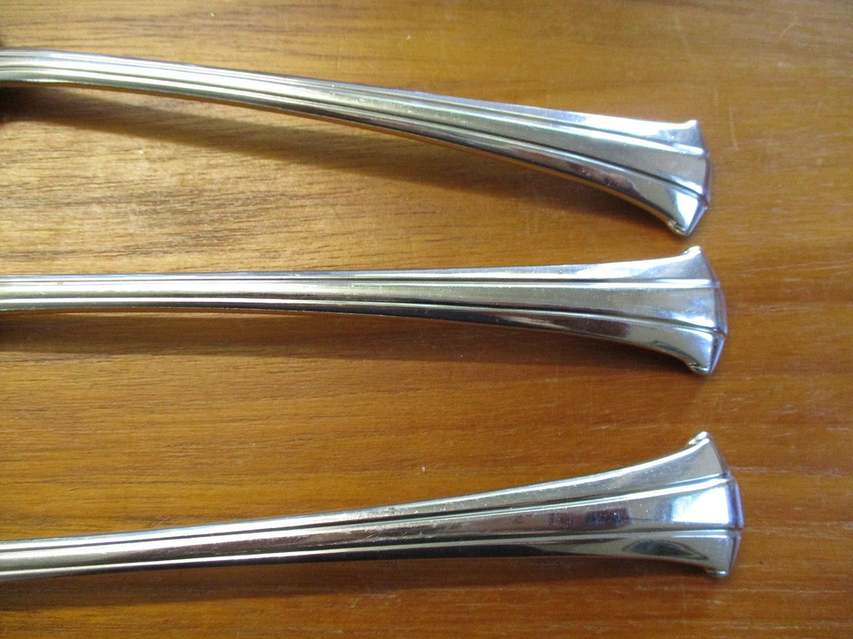 Gorham Trilogy Flatware 3 Tablespoons Serving Spoon 8 5/8" Stainless