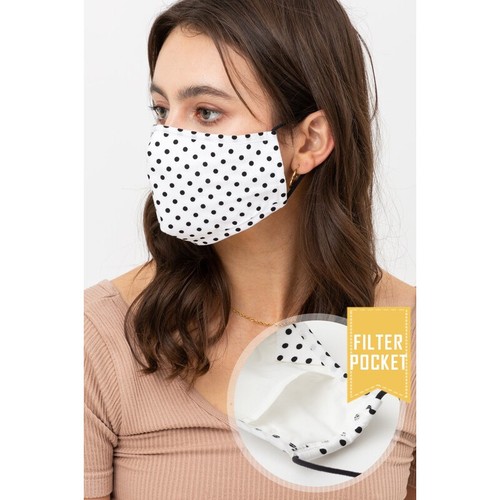 Máscara facial de moda de algodón reutilizable de calidad para adultos filtro bolsillo nariz alambre bonito - Imagen 27 de 169