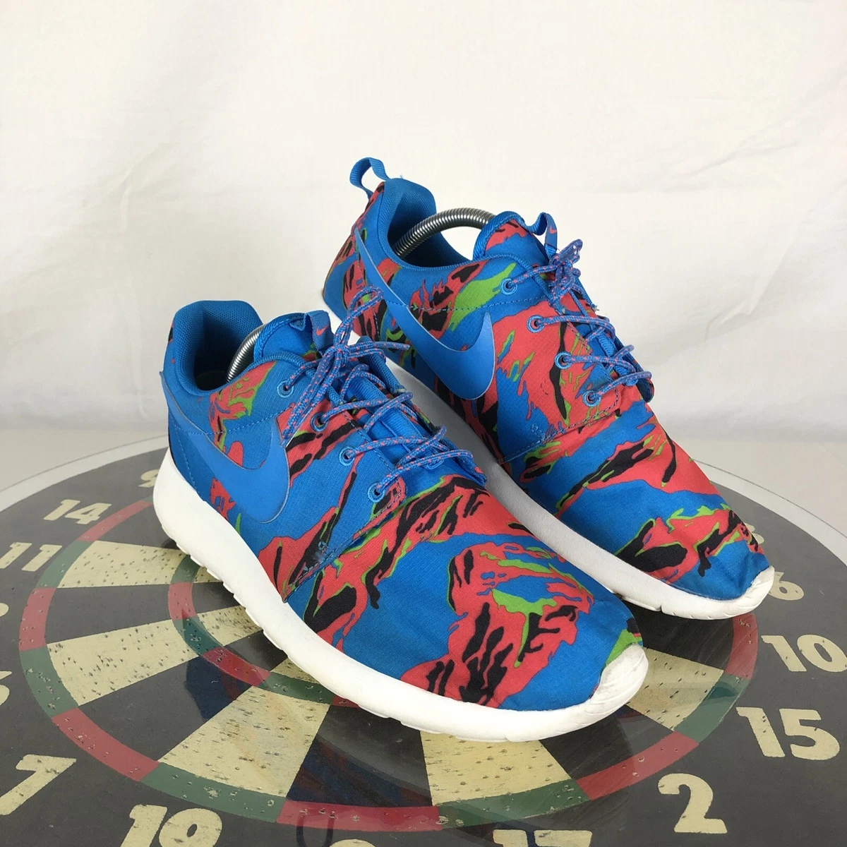 Motel teller Zonder hoofd Nike Roshe Run GPX Tiger Camo Blue Hero Shoes Sneakers Lace Up Bright Men 9  | eBay