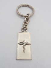 Order of Pharmacists: 925 Silver Keychain - Caduceus Pharmacy - Bris  -